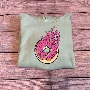Preston Playz “donut flame” kids hoodie size XS.